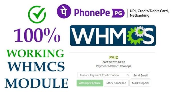 Phonepe Payment Gateway For WHMCS