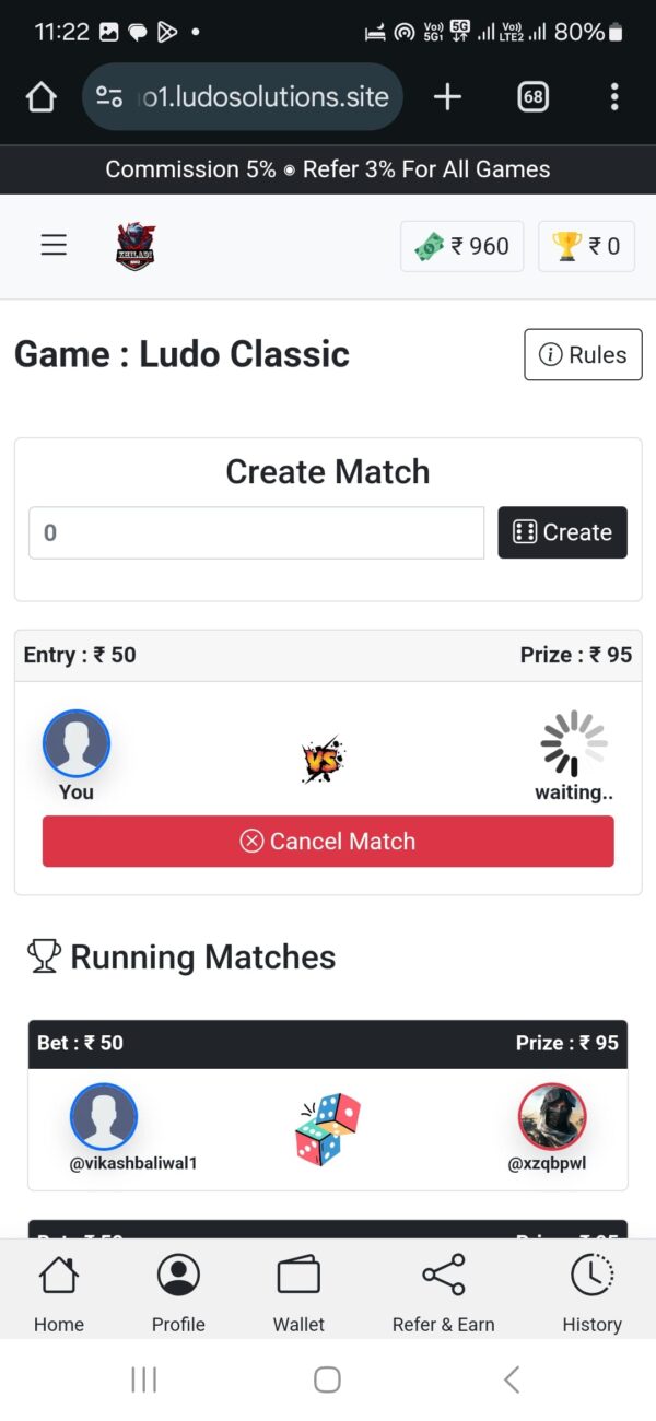 Ludo Tournament Website & APP with admin panel - Complete setup and Development Service - Image 18