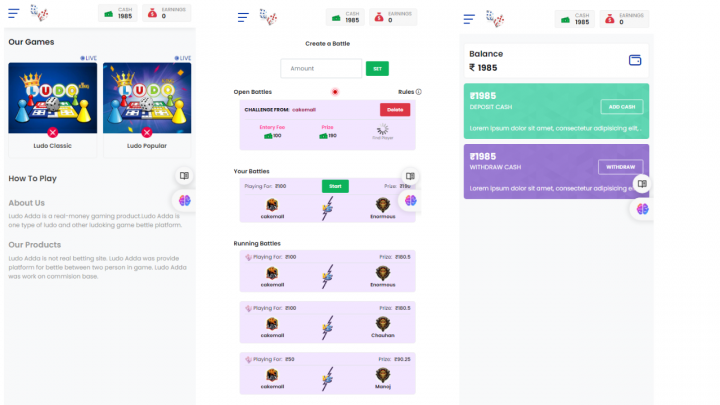 Ludo Tournament Website Script - Create Real-Money Battles 