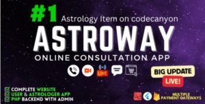 Astroway v3.1 - Complete Astrology Consultation App with Chat, Calling, e-Puja, Shop & AI Chat